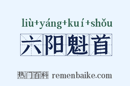 六阳魁首是什么意思的图片